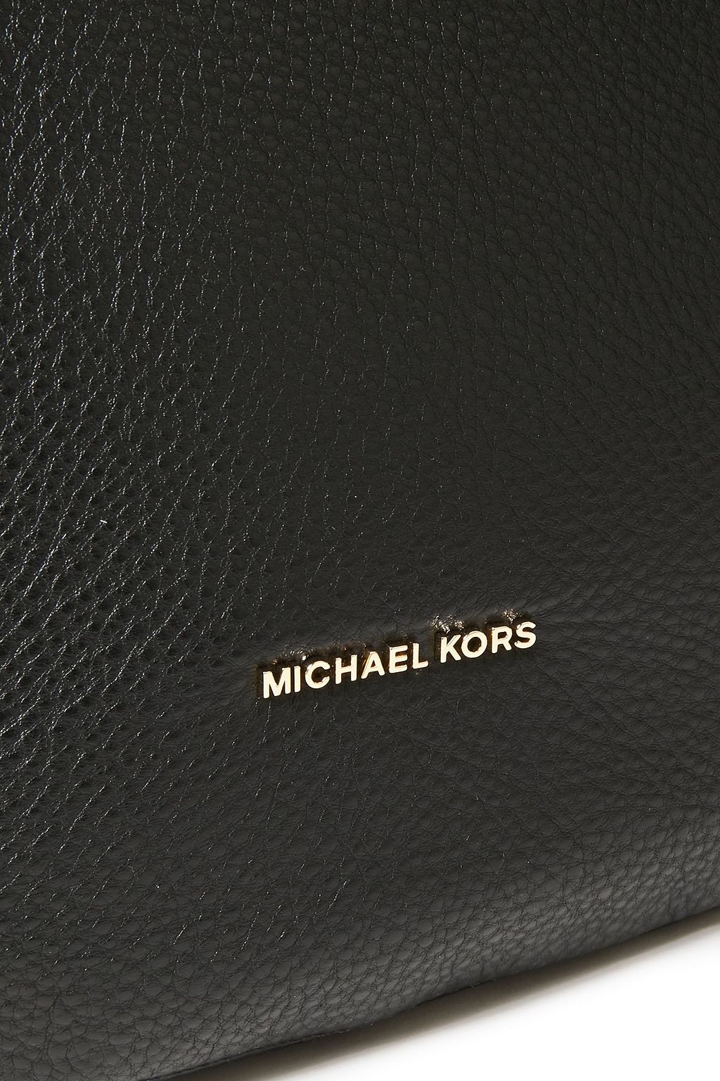 MICHAEL MICHAEL KORS Logo-appliquéd textured-leather shoulder bag