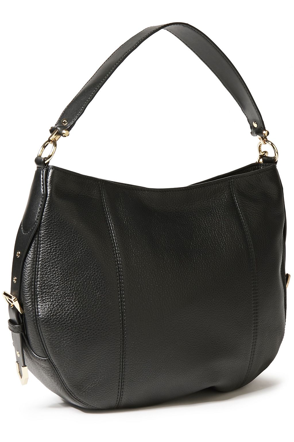 MICHAEL MICHAEL KORS Logo-appliquéd textured-leather shoulder bag