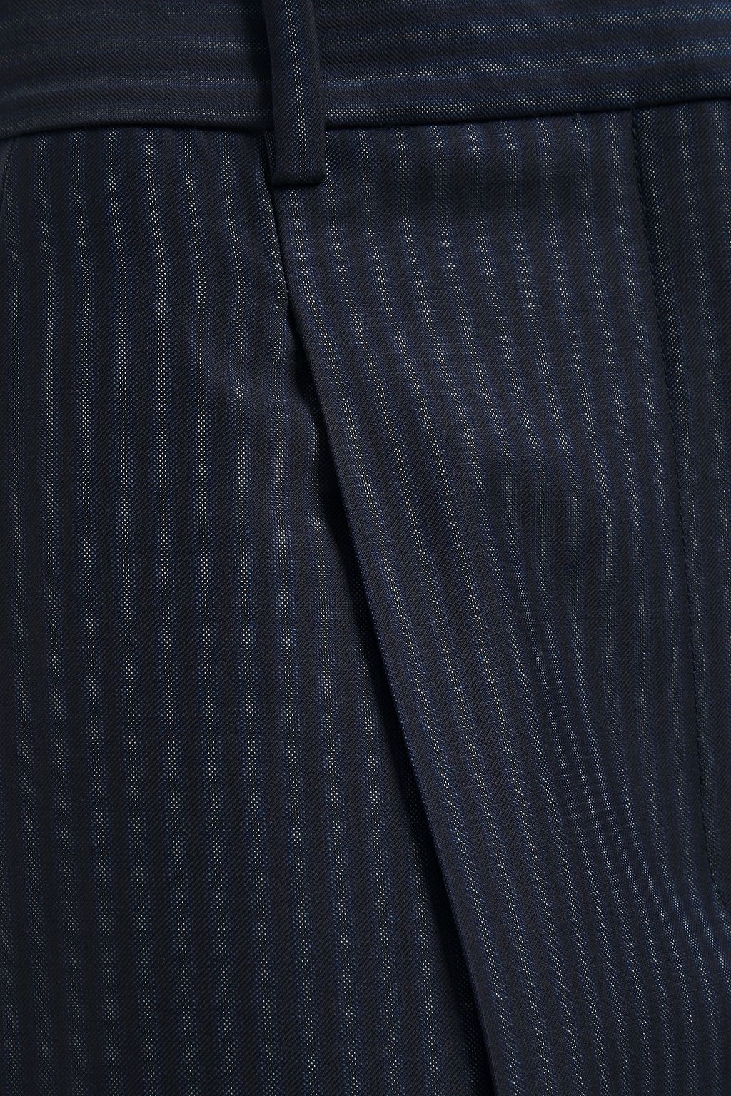 wool straight leg trousers