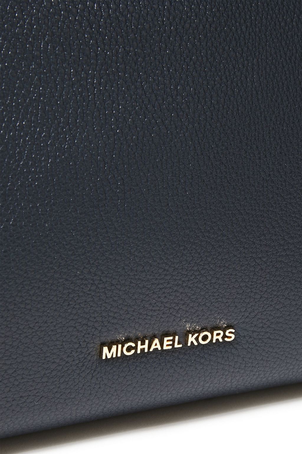 MICHAEL MICHAEL KORS Logo-embellished textured-leather shoulder bag