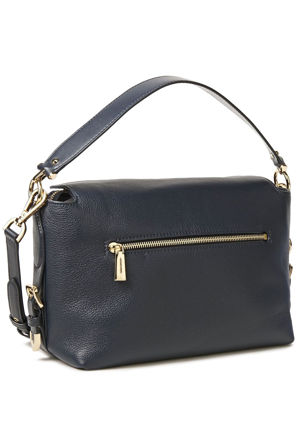 MICHAEL MICHAEL KORS Logo-embellished textured-leather shoulder bag