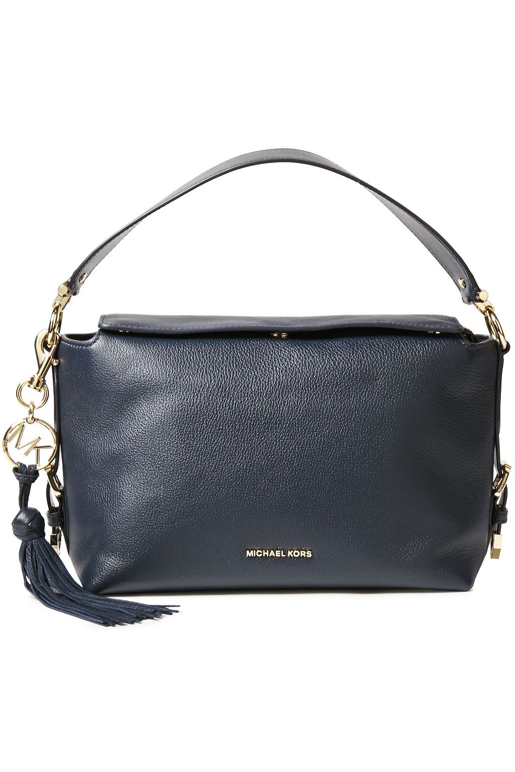MICHAEL MICHAEL KORS Logo-embellished textured-leather shoulder bag