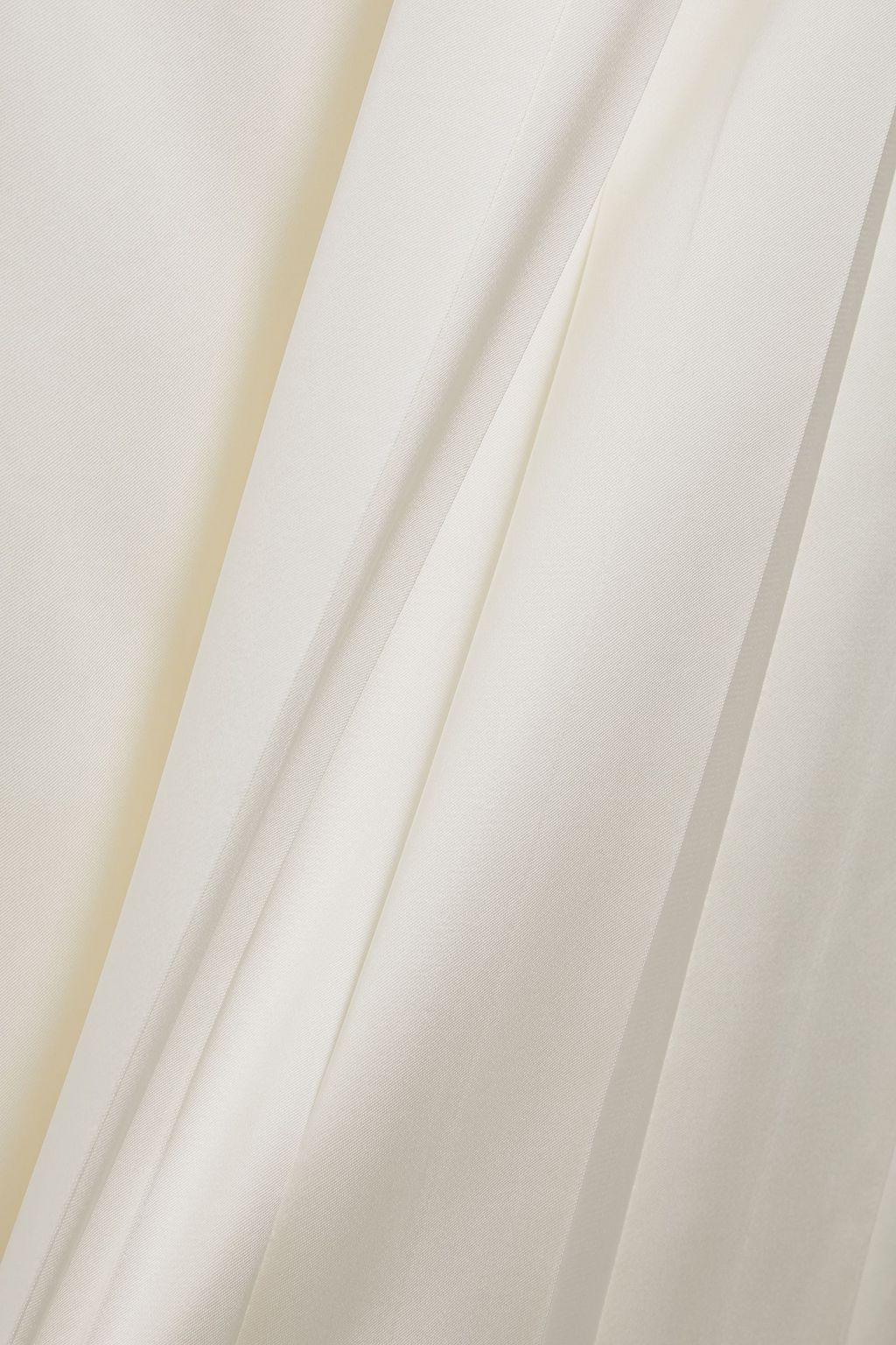 MARNI Asymmetric pleated satin midi skirt