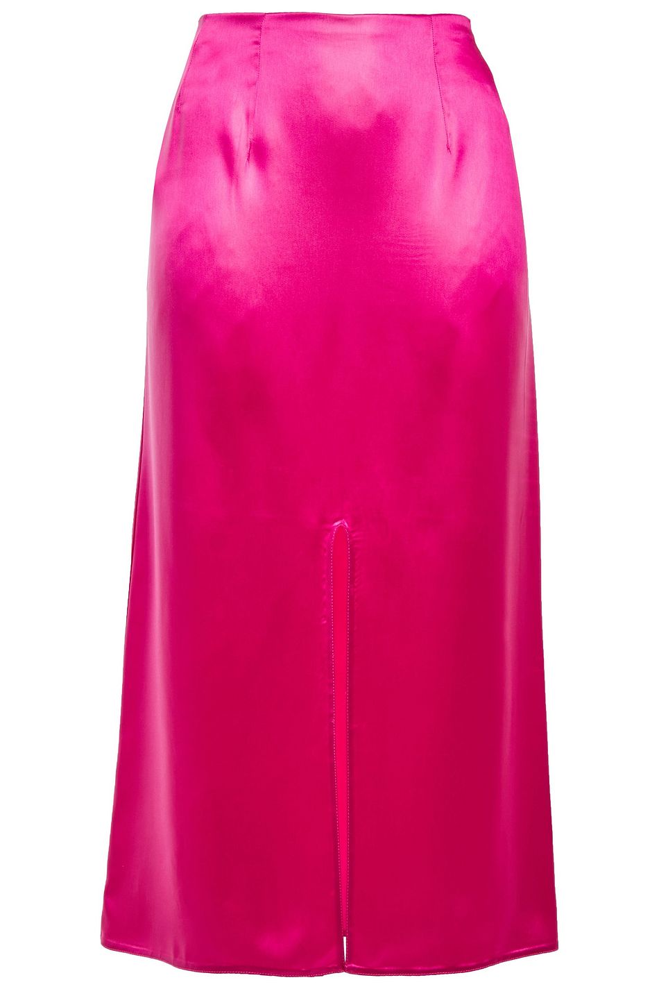 pink satin midi