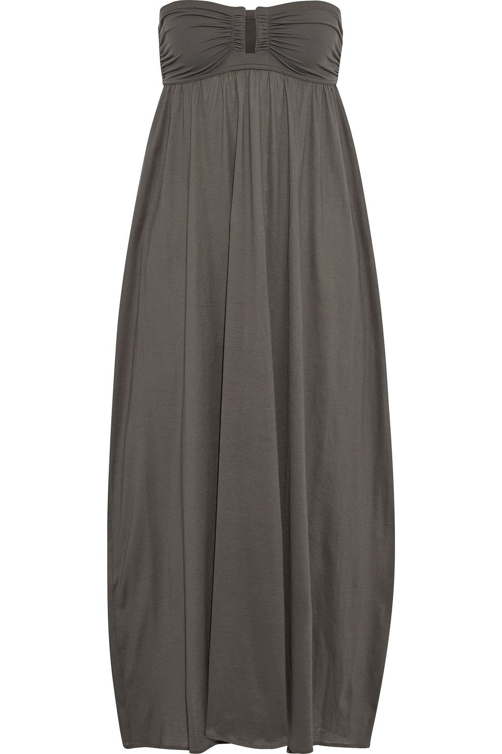 strapless scuba dress