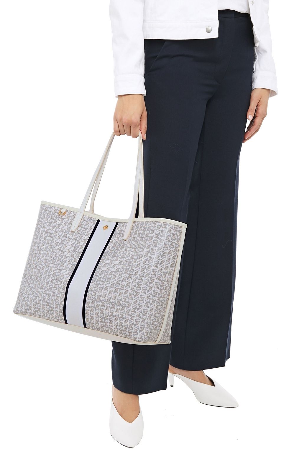 TORY BURCH Gemini Link printed coated-canvas tote
