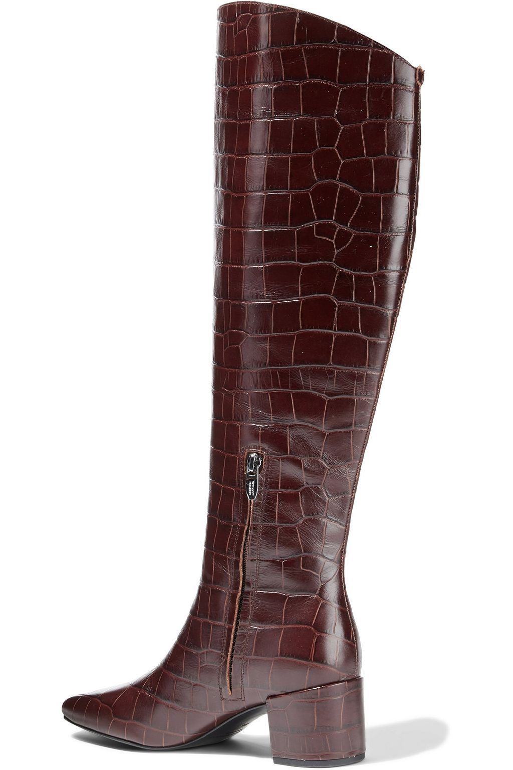 SIGERSON MORRISON Paislee croc-effect leather knee boots