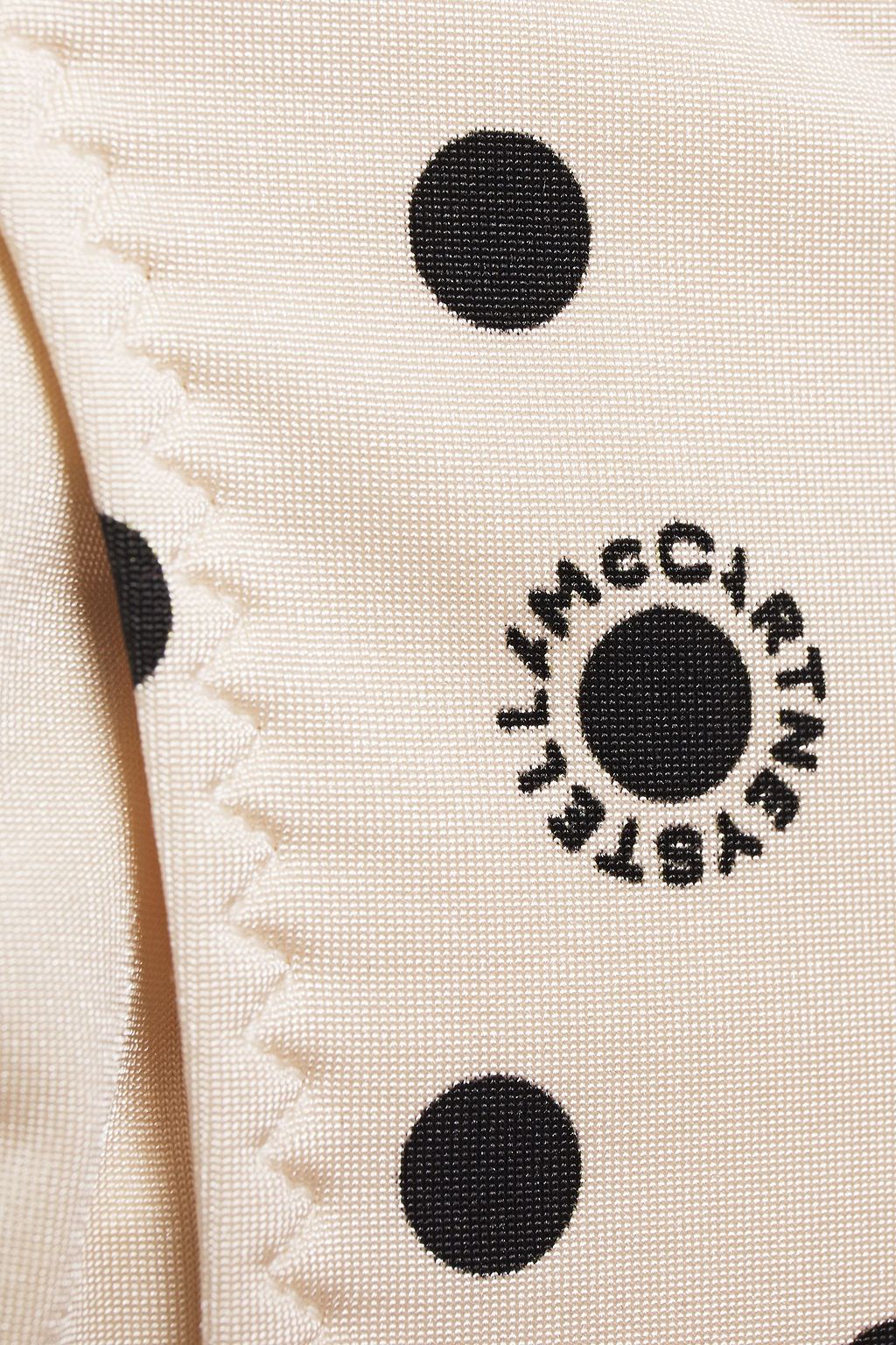 STELLA MCCARTNEY Ruched polka-dot mid-rise bikini briefs