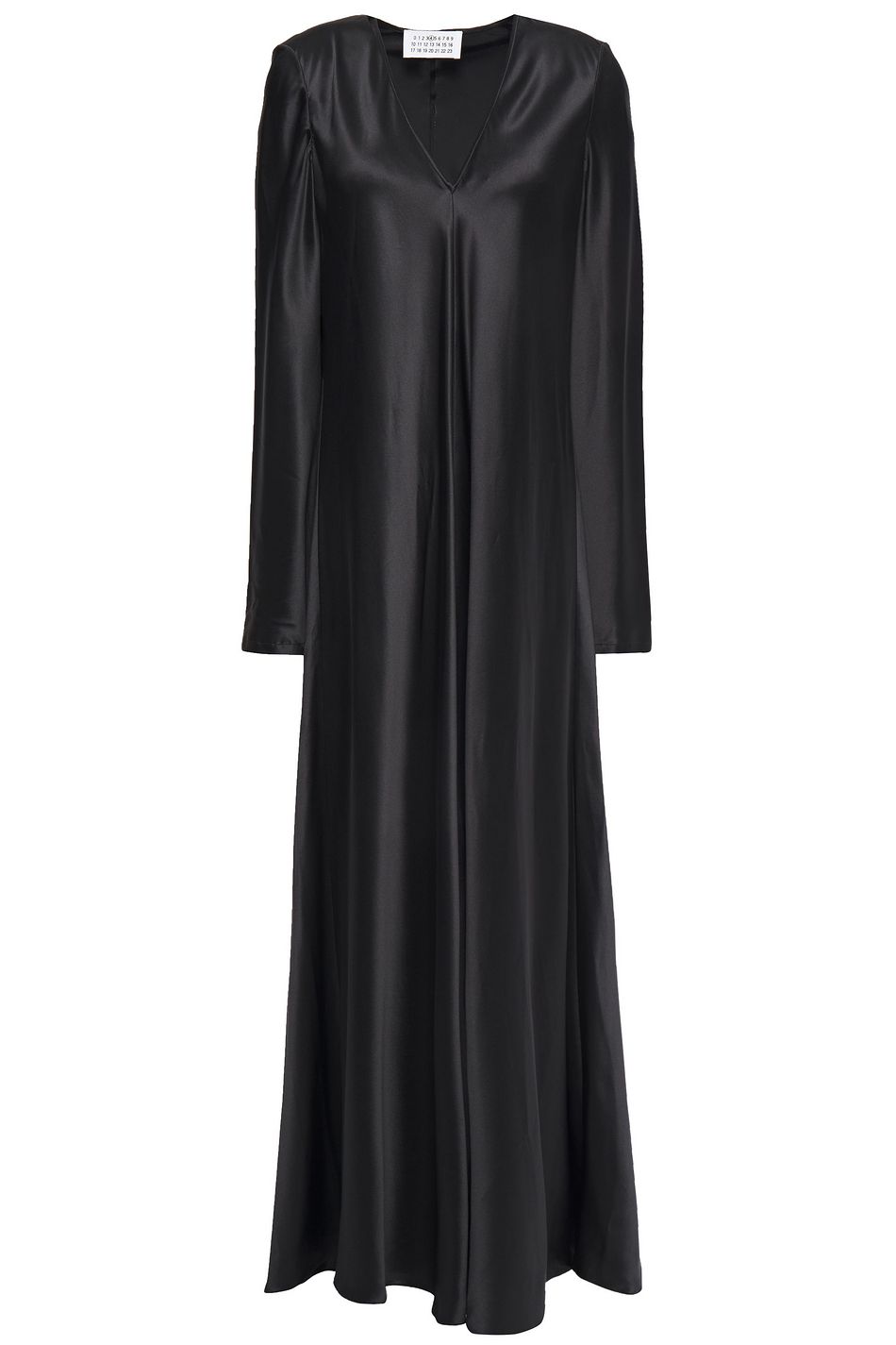 black silk maxi dress