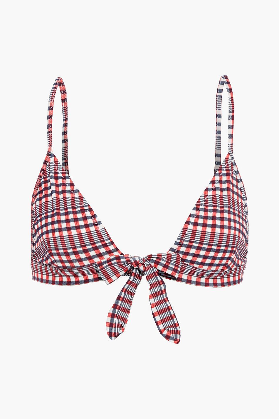 ganni gingham swimsuit