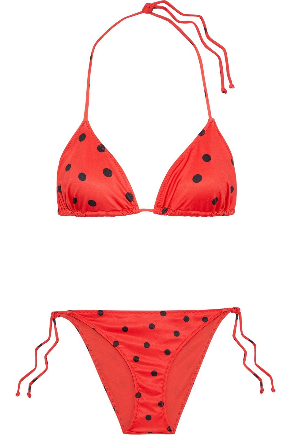 red leopard print bikini