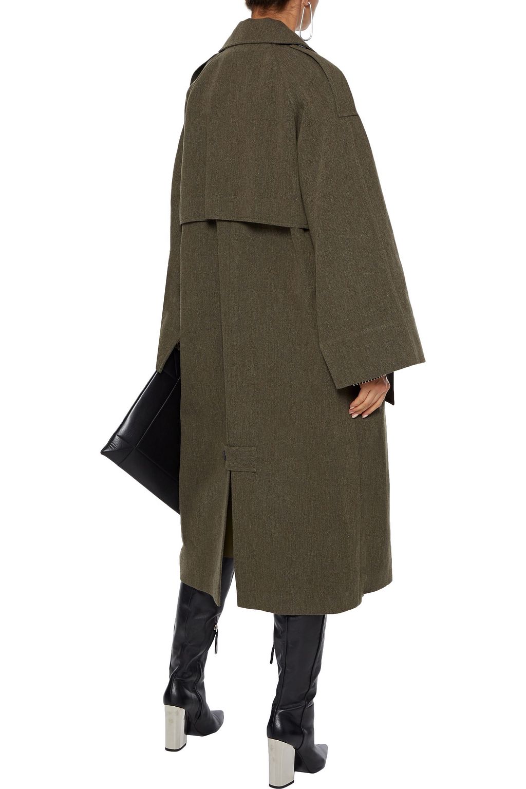 VICTORIA BECKHAM Oversized gabardine trench coat Designer trench