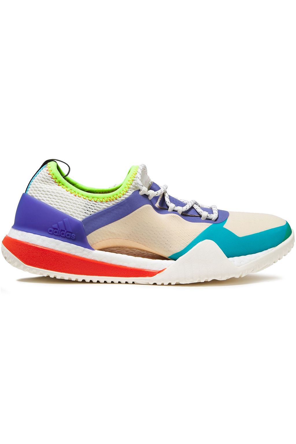 Blush Pureboost X TR 3.0 coated color block mesh sneakers Adidas by Stella McCartney | Pure Boost X mesh sneakers