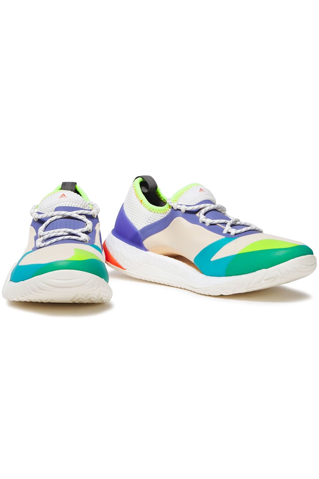 Blush Pureboost X TR 3.0 coated color block mesh sneakers Adidas by Stella McCartney | Pure Boost X mesh sneakers