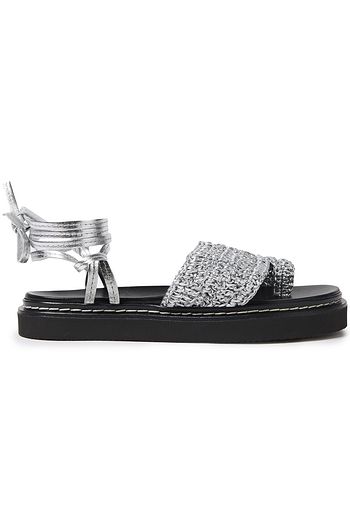 designer flat sandals