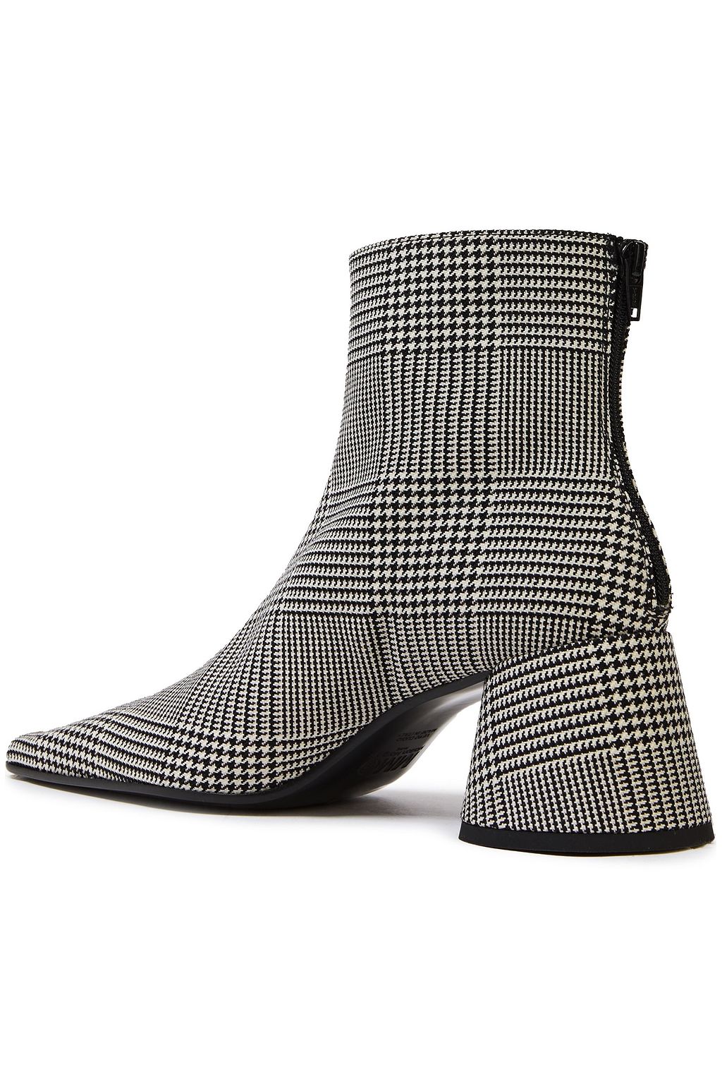 MM6 MAISON MARGIELA حذاء بوت إلى الكاحل من مزيج الصوف بنقش مربعات برنس أوف ويلز