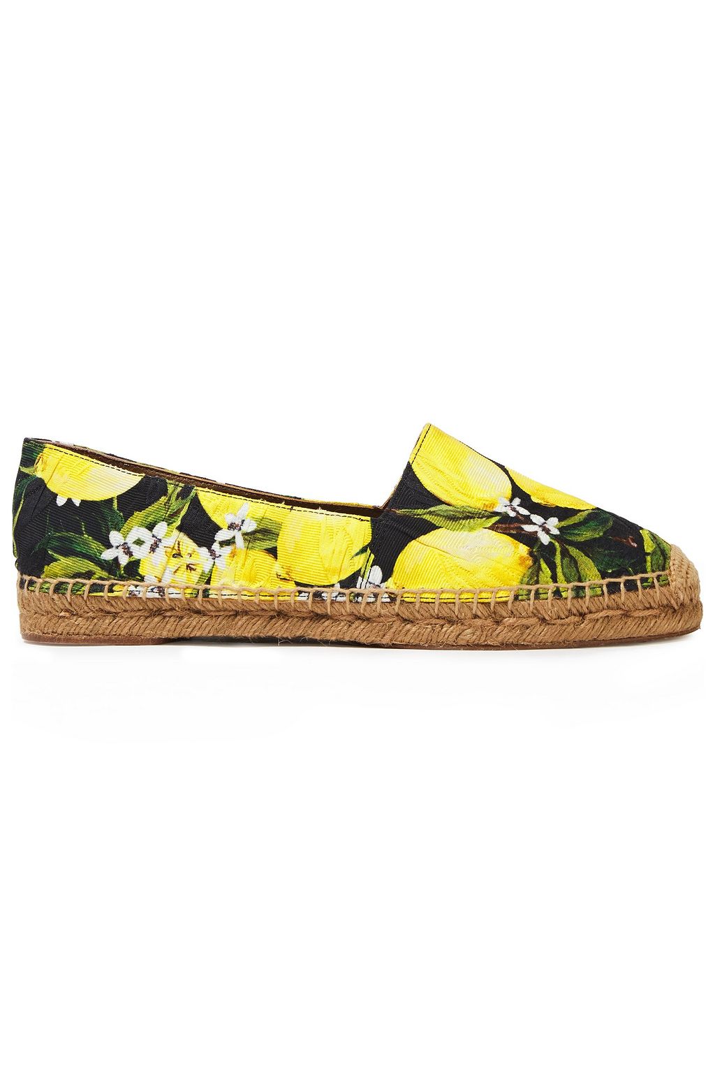 Black Printed jacquard espadrilles 