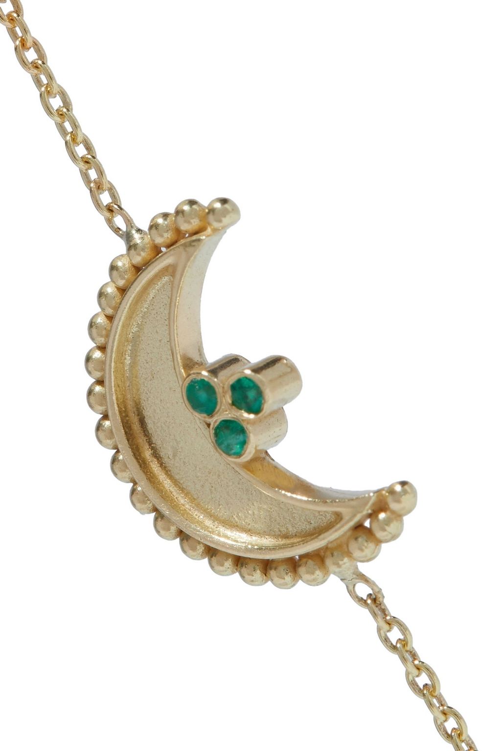 AMRAPALI Heritage Crescent 18-karat gold emerald bracelet