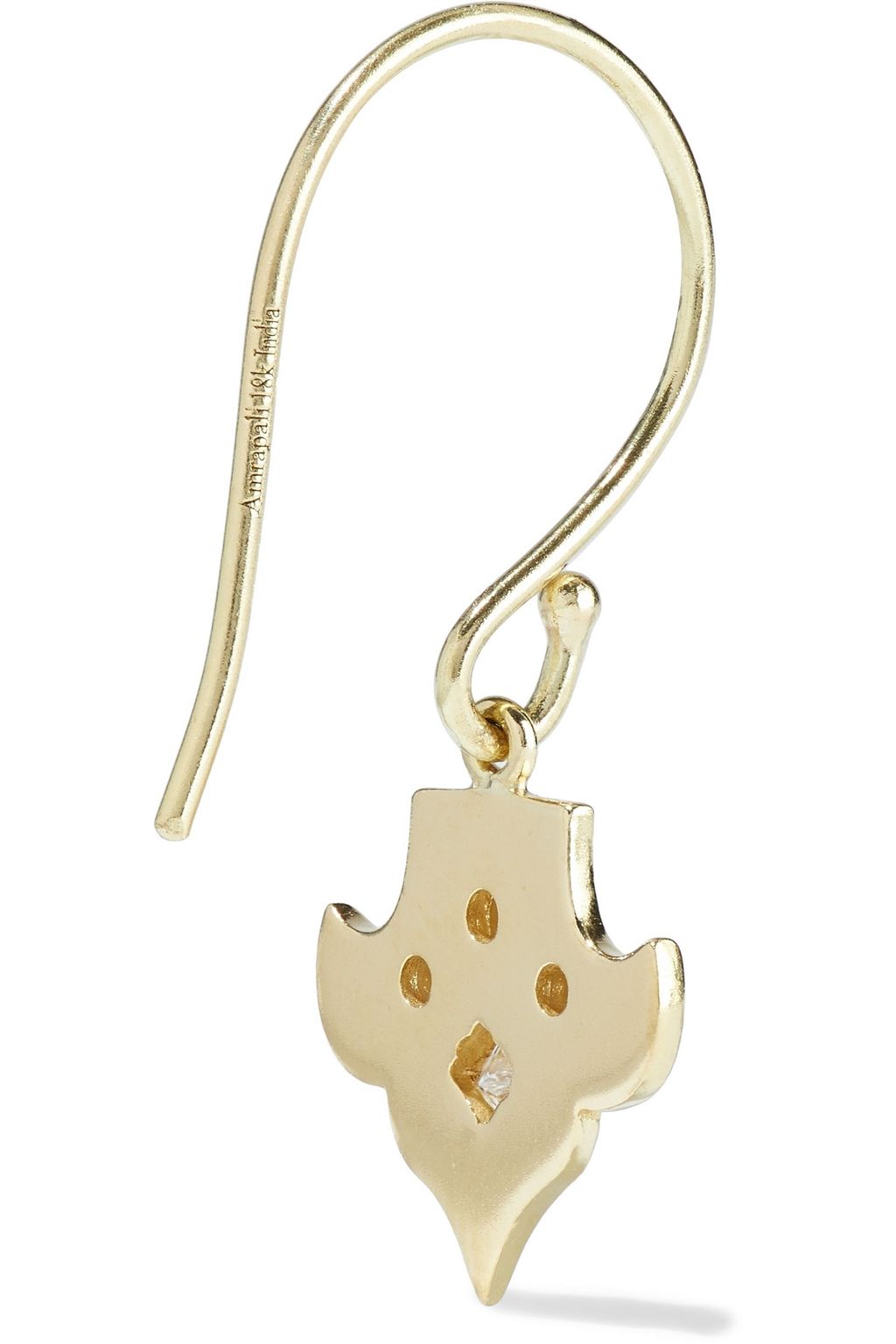 AMRAPALI Heritage Fleur 18-karat gold diamond earrings