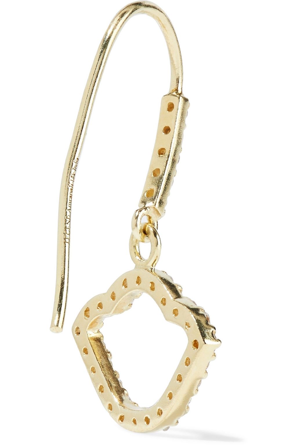 AMRAPALI Nalika Lotus 18-karat gold diamond earrings