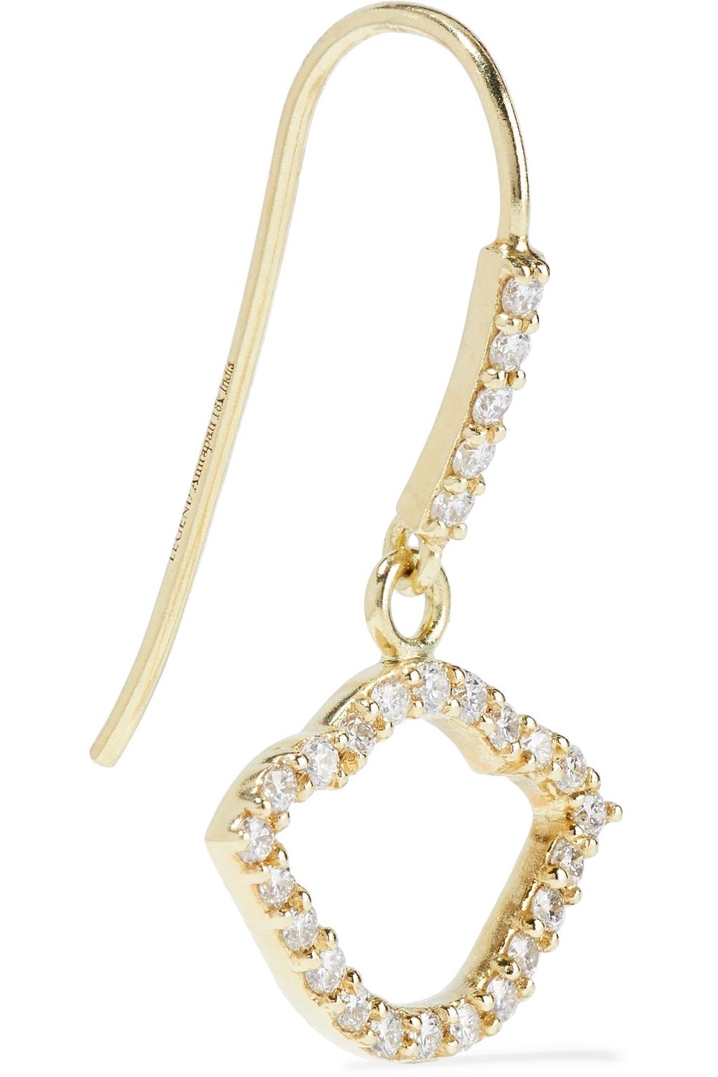 AMRAPALI Nalika Lotus 18-karat gold diamond earrings