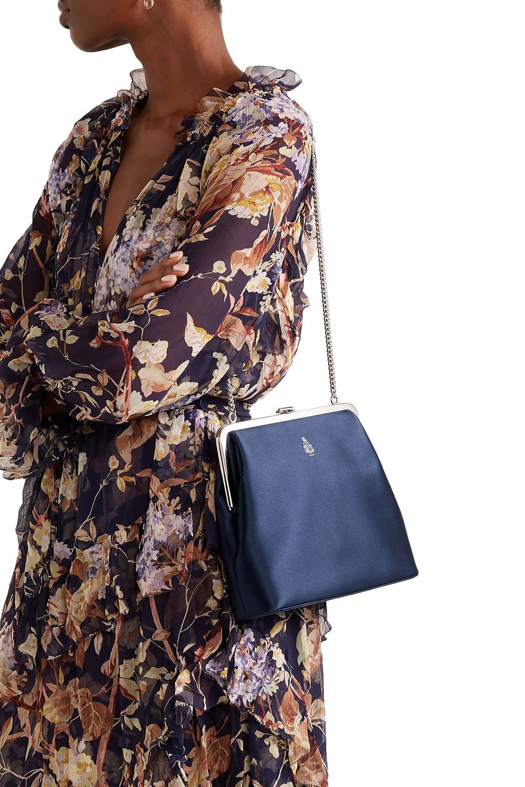 MARK CROSS Susanna satin shoulder bag