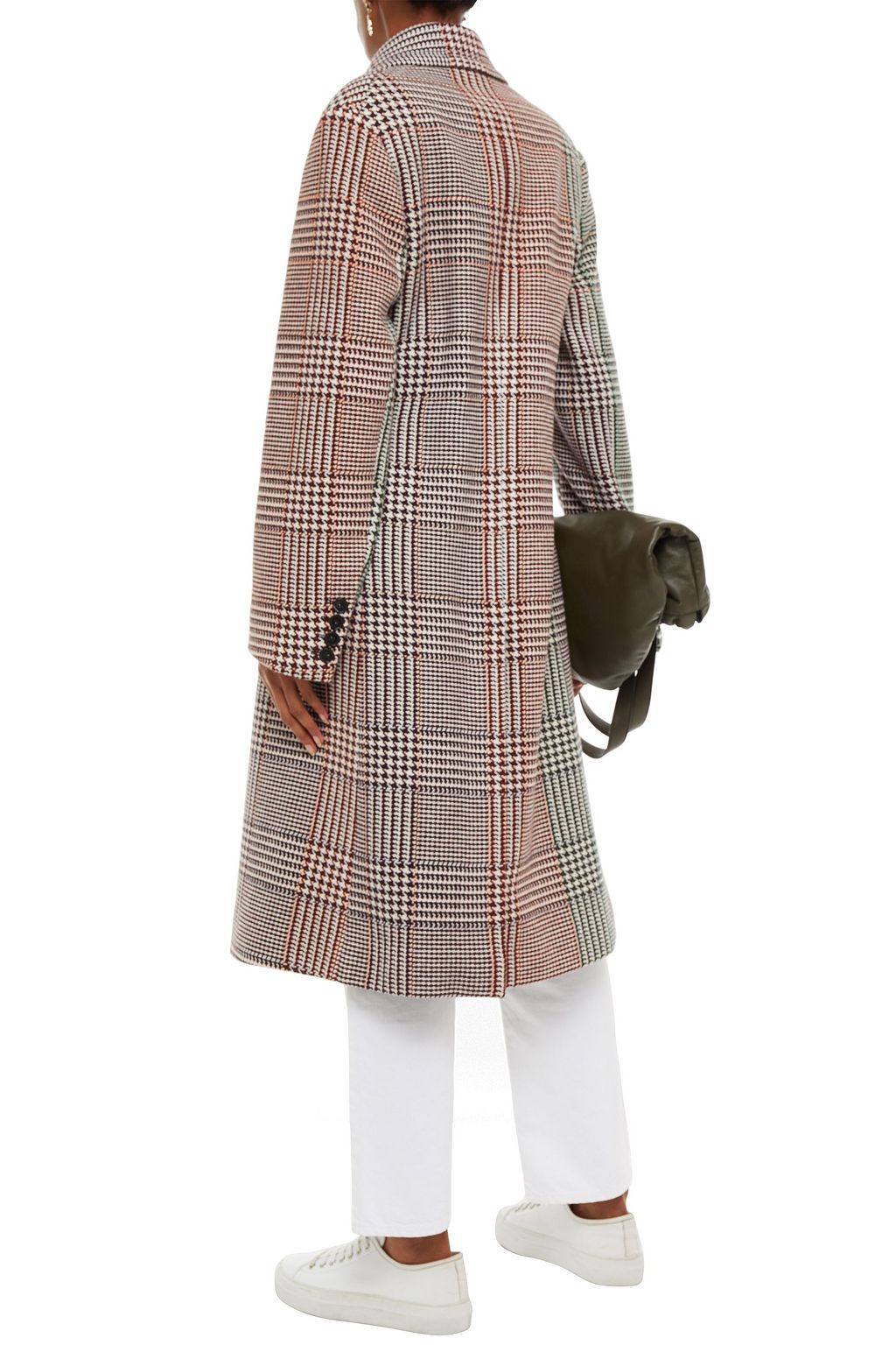 STELLA MCCARTNEY Double-breasted Prince of Wales checked wool coat