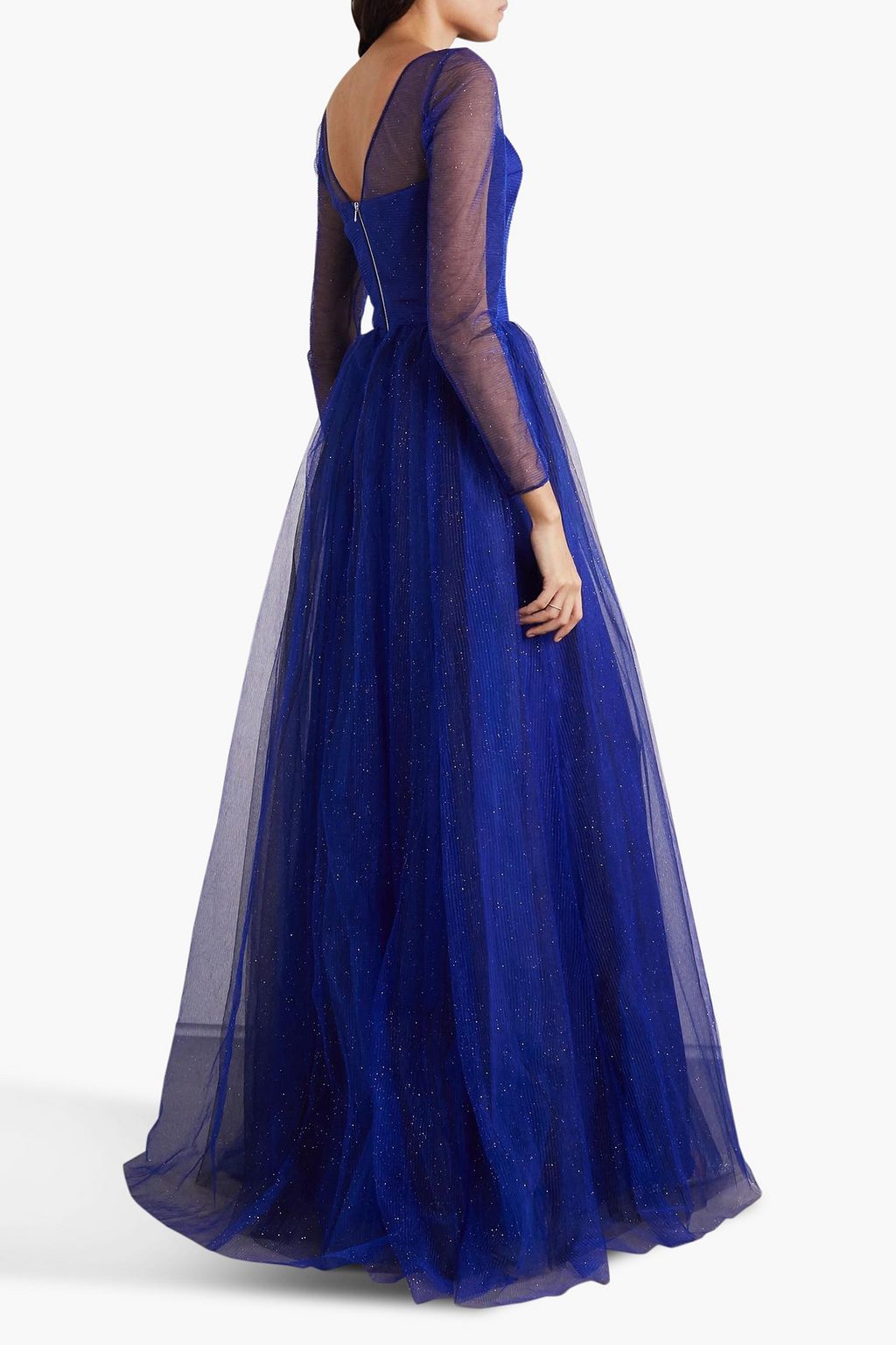 RASARIO Robe aus Tüll mit Glitter-Finish