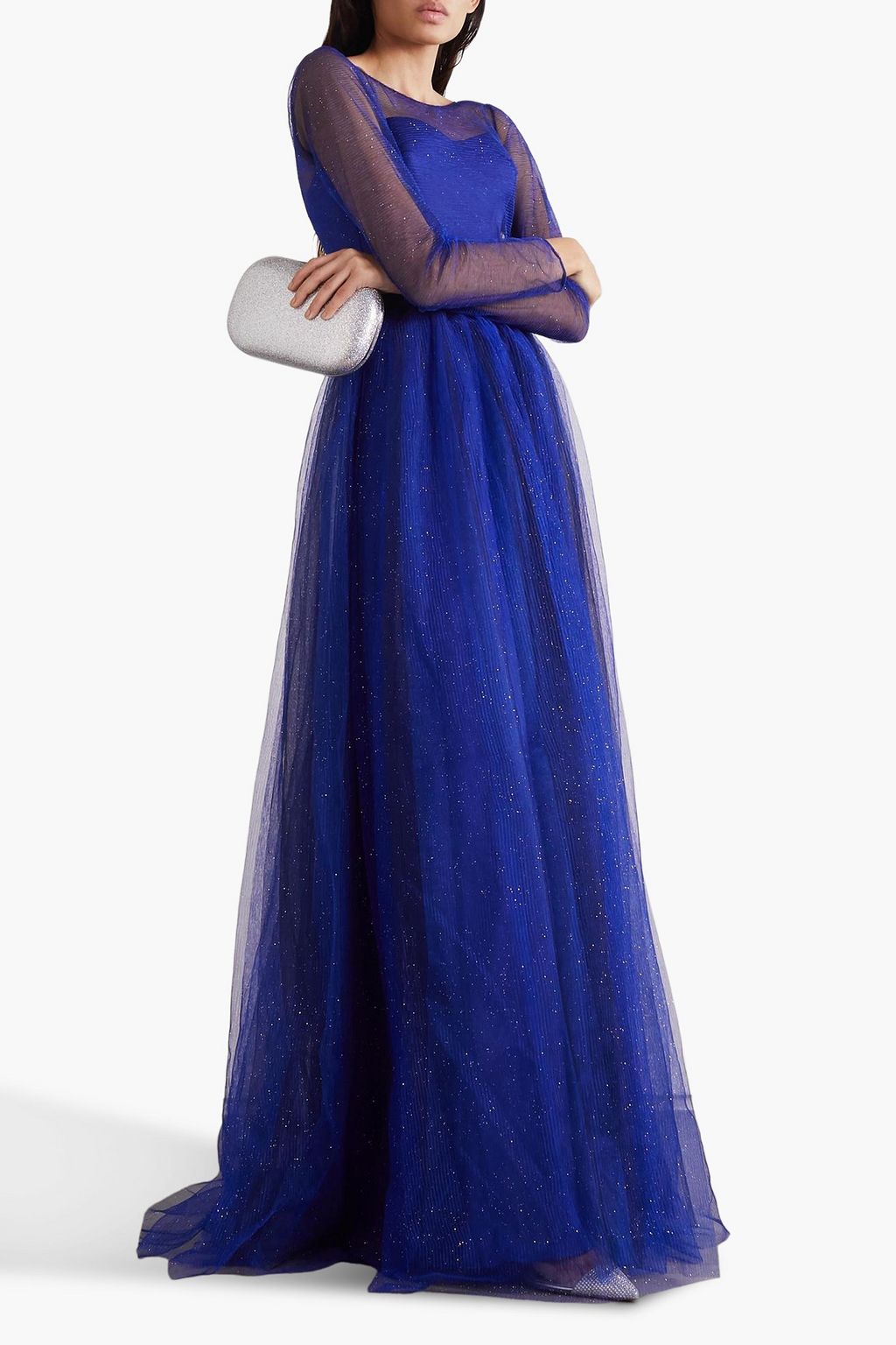 RASARIO Robe aus Tüll mit Glitter-Finish
