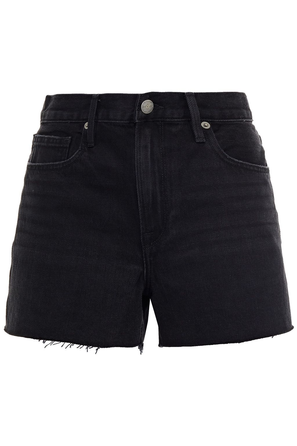 Black Distressed denim shorts | Sale up 