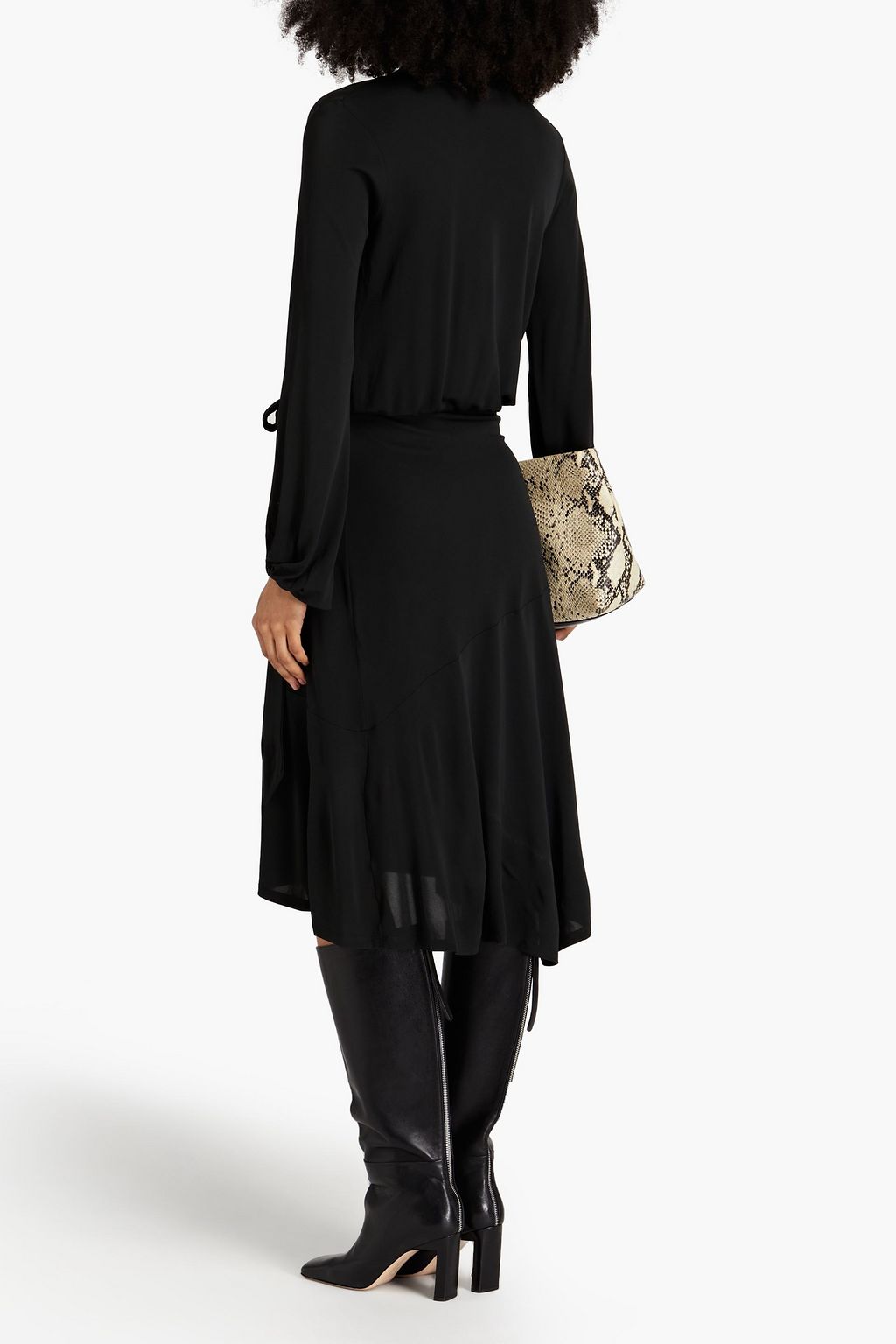 BY MALENE BIRGER Ismene draped jersey wrap midi dress