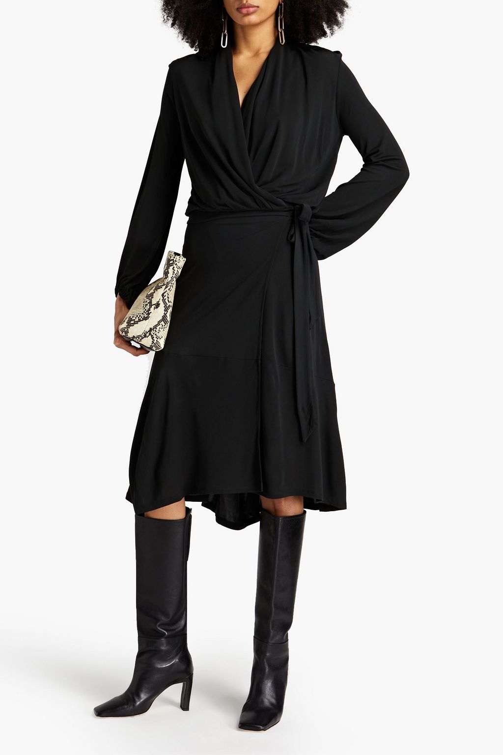 BY MALENE BIRGER Ismene draped jersey wrap midi dress