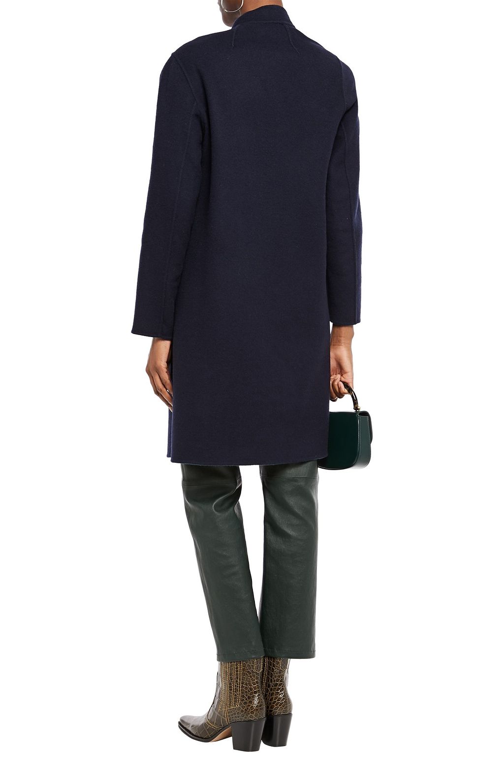 THEORY Reversible brushed wool-blend coat