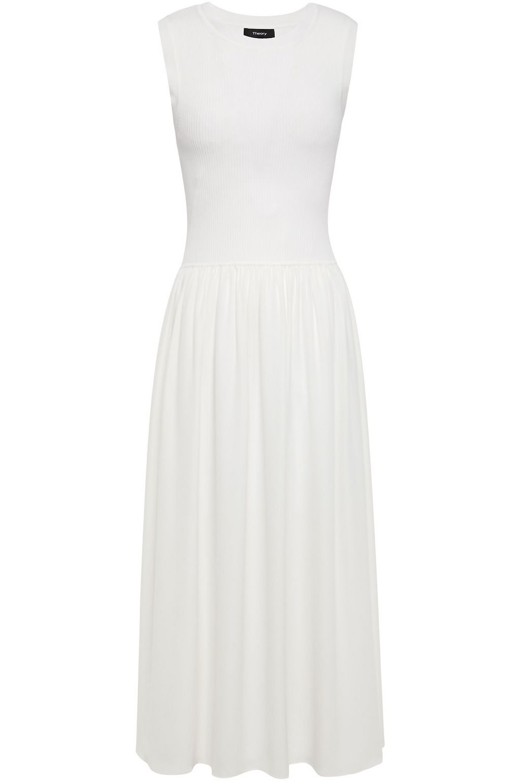silk white midi dress