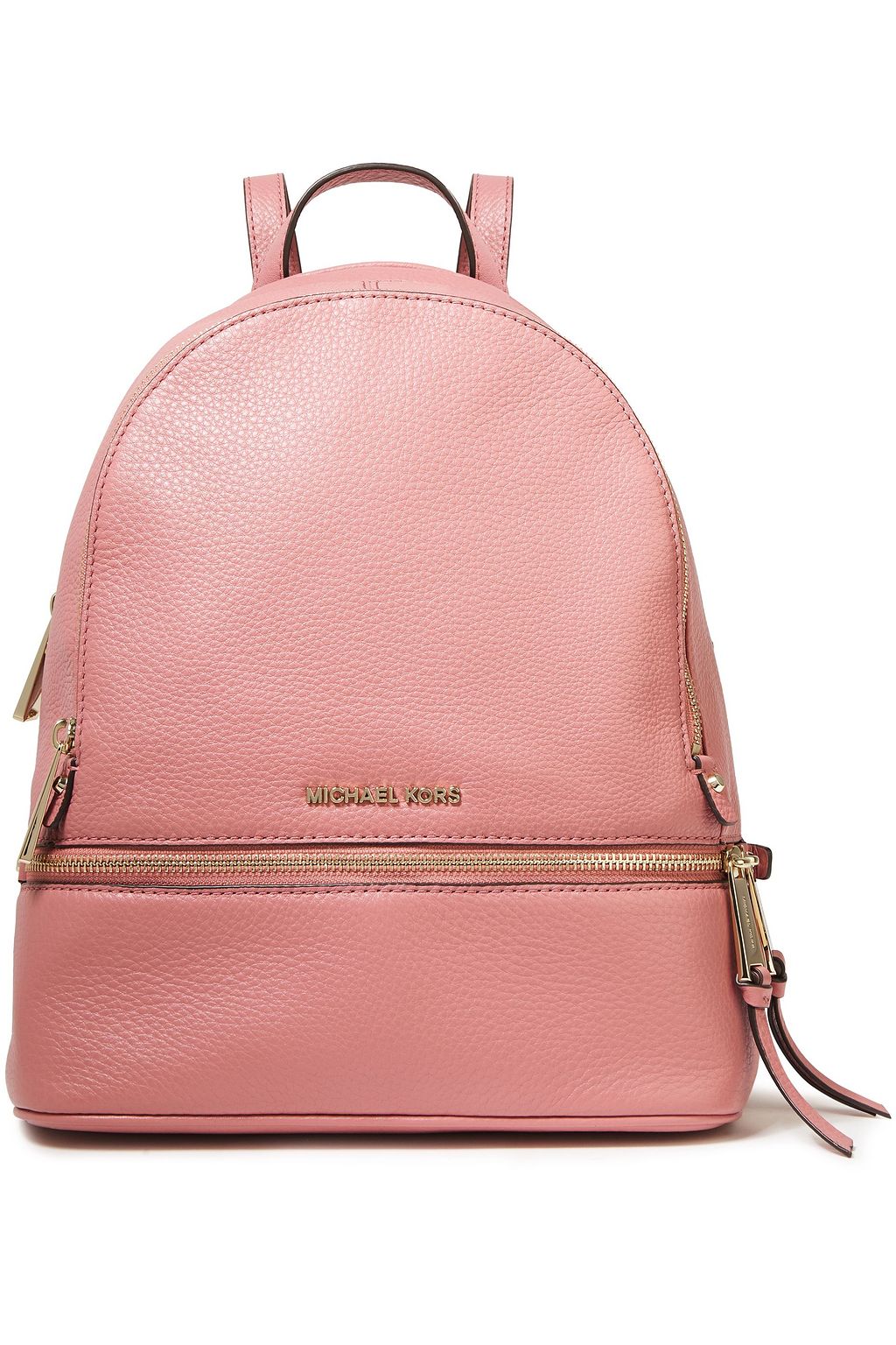 michael kors pink leather backpack