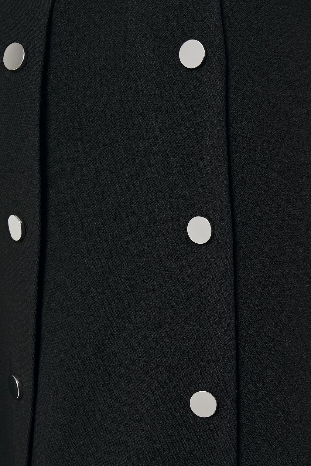 CHRISTOPHER KANE Button-detailed pleated twill midi skirt