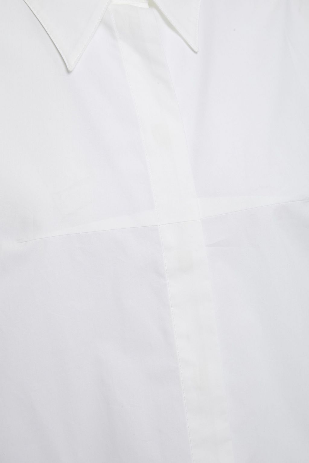 MM6 MAISON MARGIELA Lace-trimmed cotton-poplin shirt