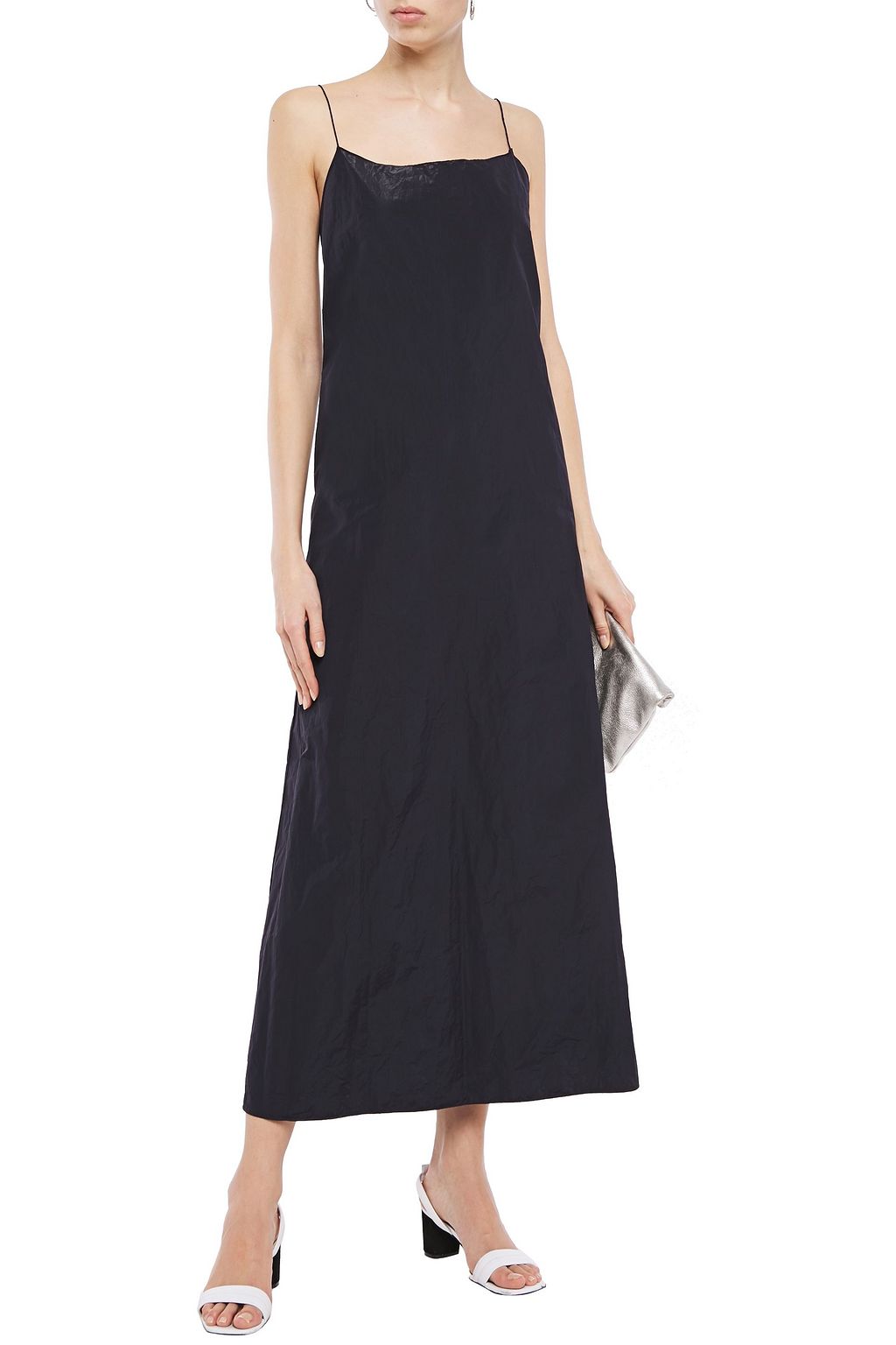 THEORY Taffeta maxi slip dress