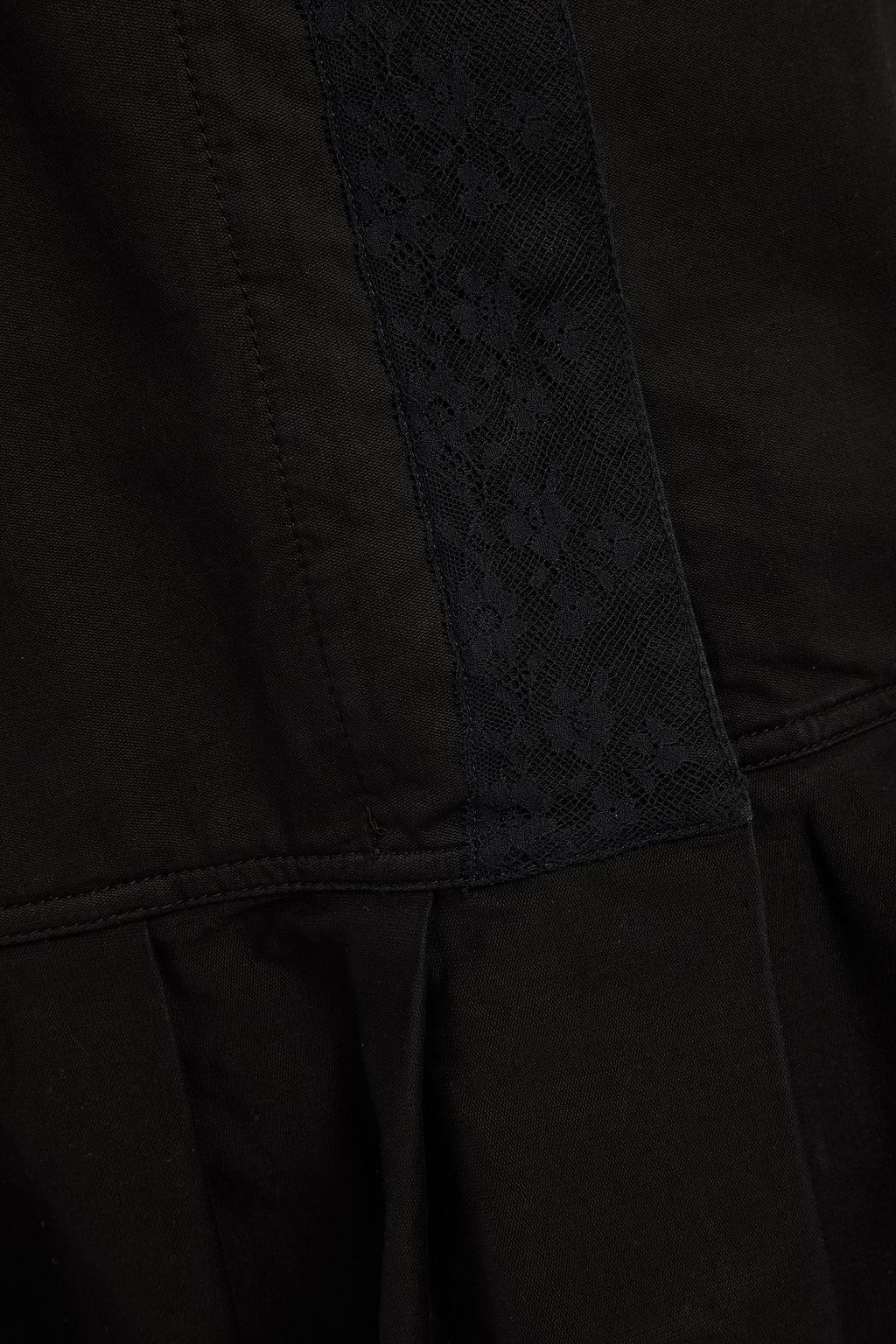 MM6 MAISON MARGIELA Oversized lace-trimmed cotton-canvas vest
