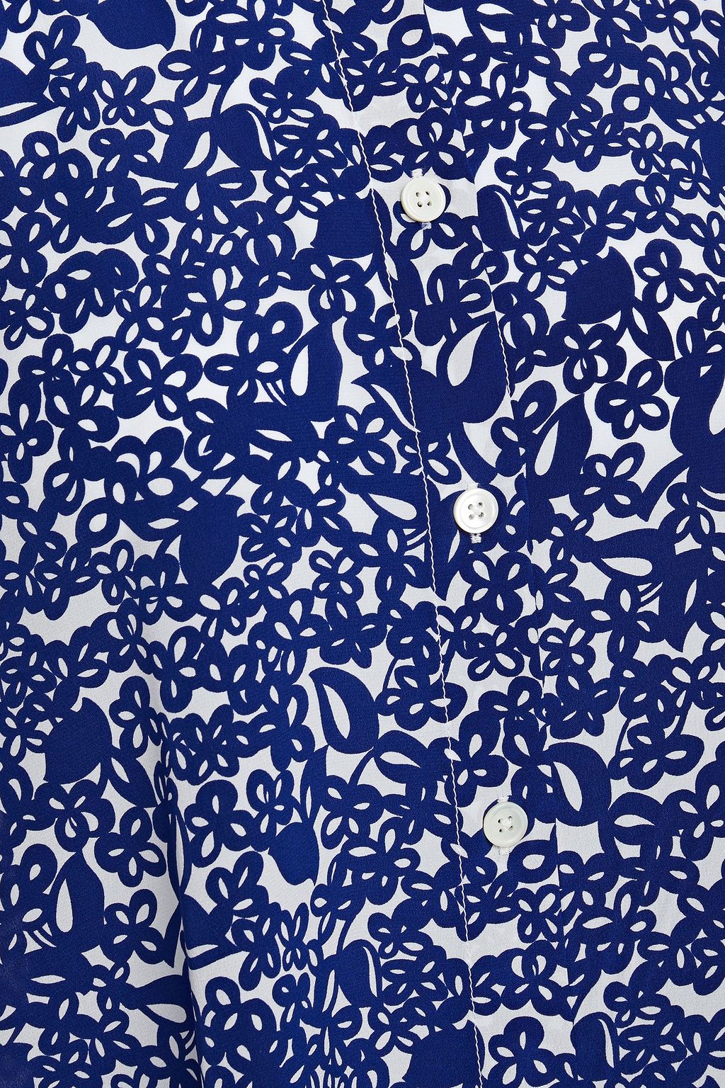 MARNI Printed silk-crepe shirt