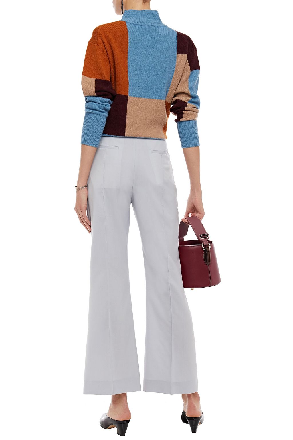 MARNI Wool flared pants