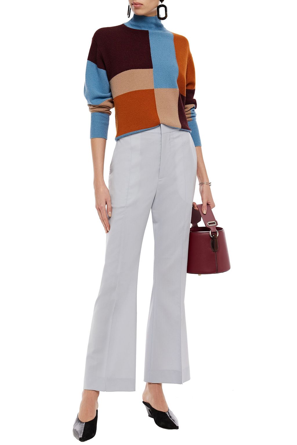MARNI Wool flared pants