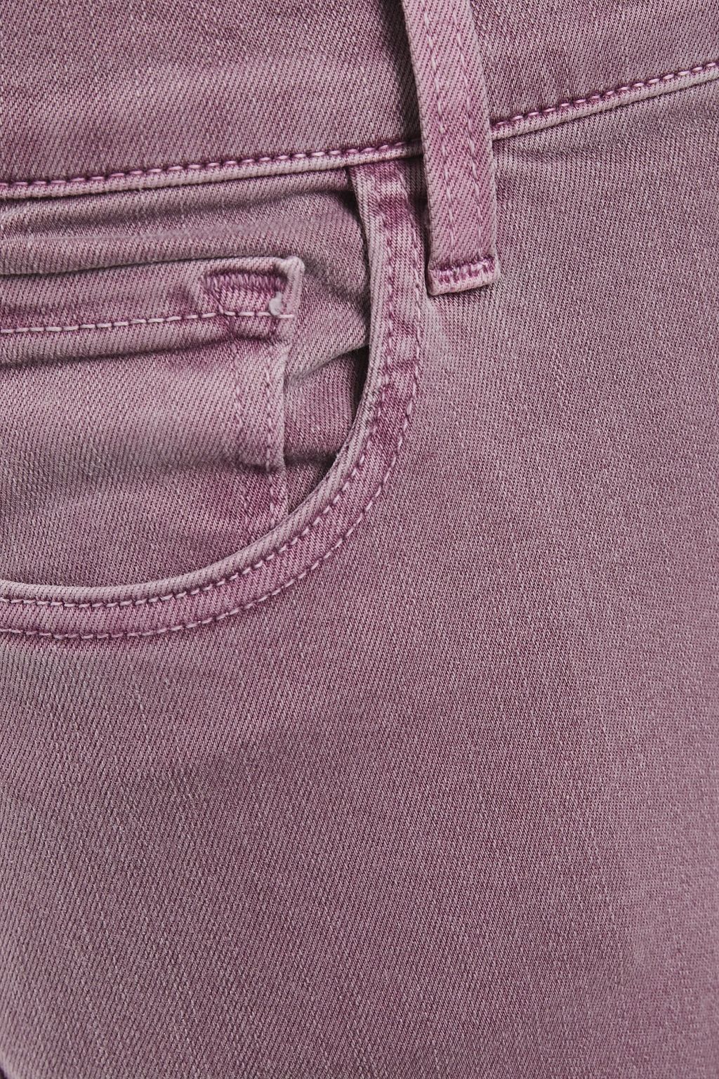 J BRAND Rail cropped mid-rise skinny jeans