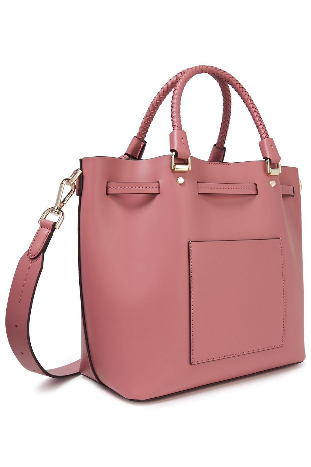 MICHAEL MICHAEL KORS Blakely braid-trimmed leather shoulder bag