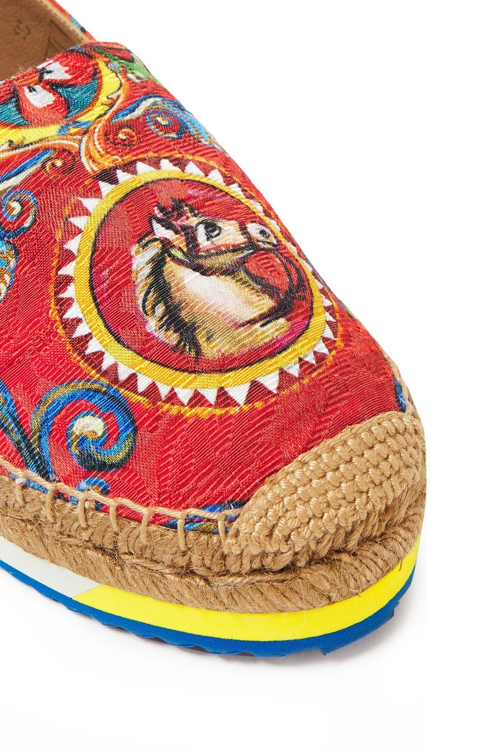 DOLCE&GABBANA Printed jacquard espadrilles