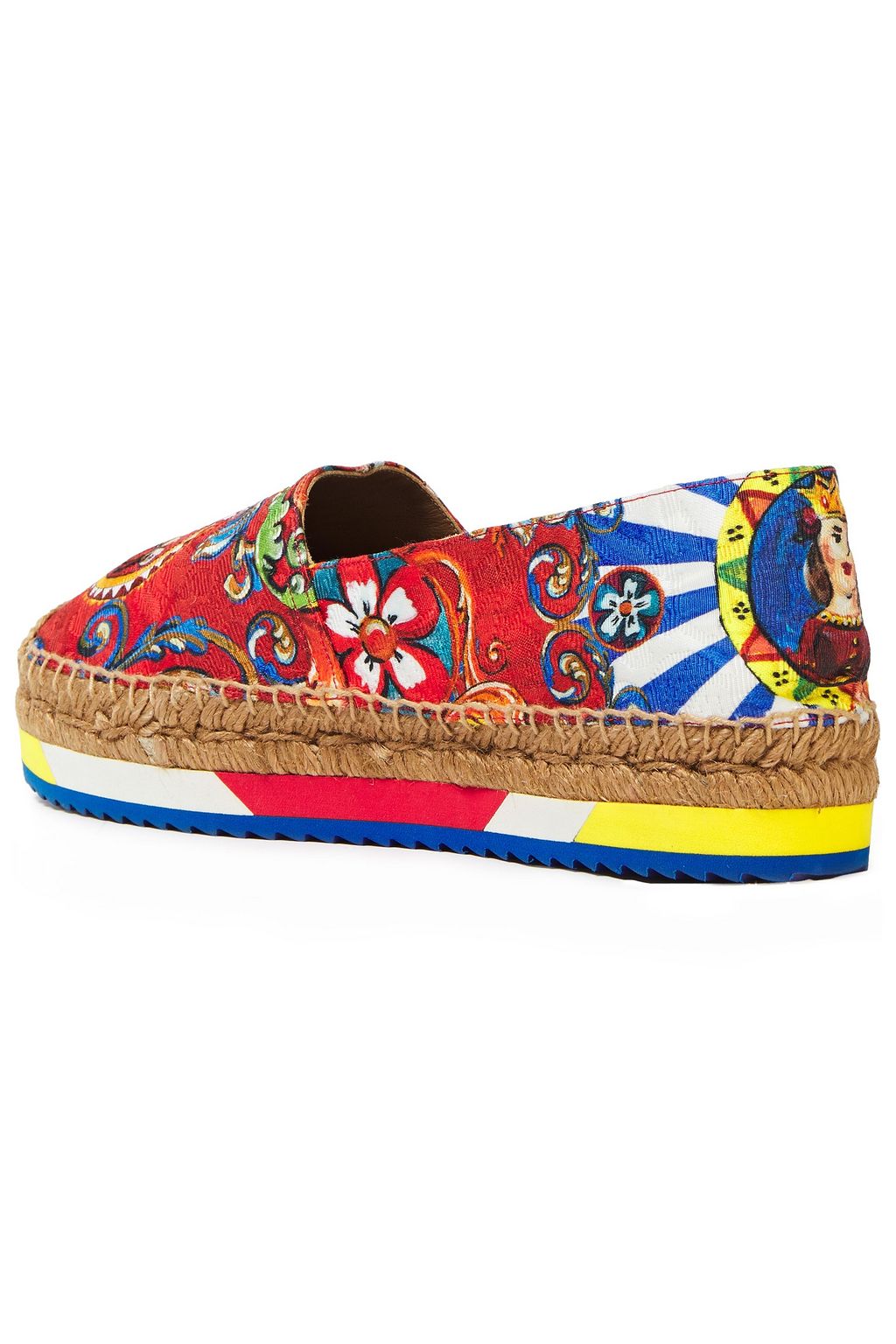 DOLCE&GABBANA Printed jacquard espadrilles