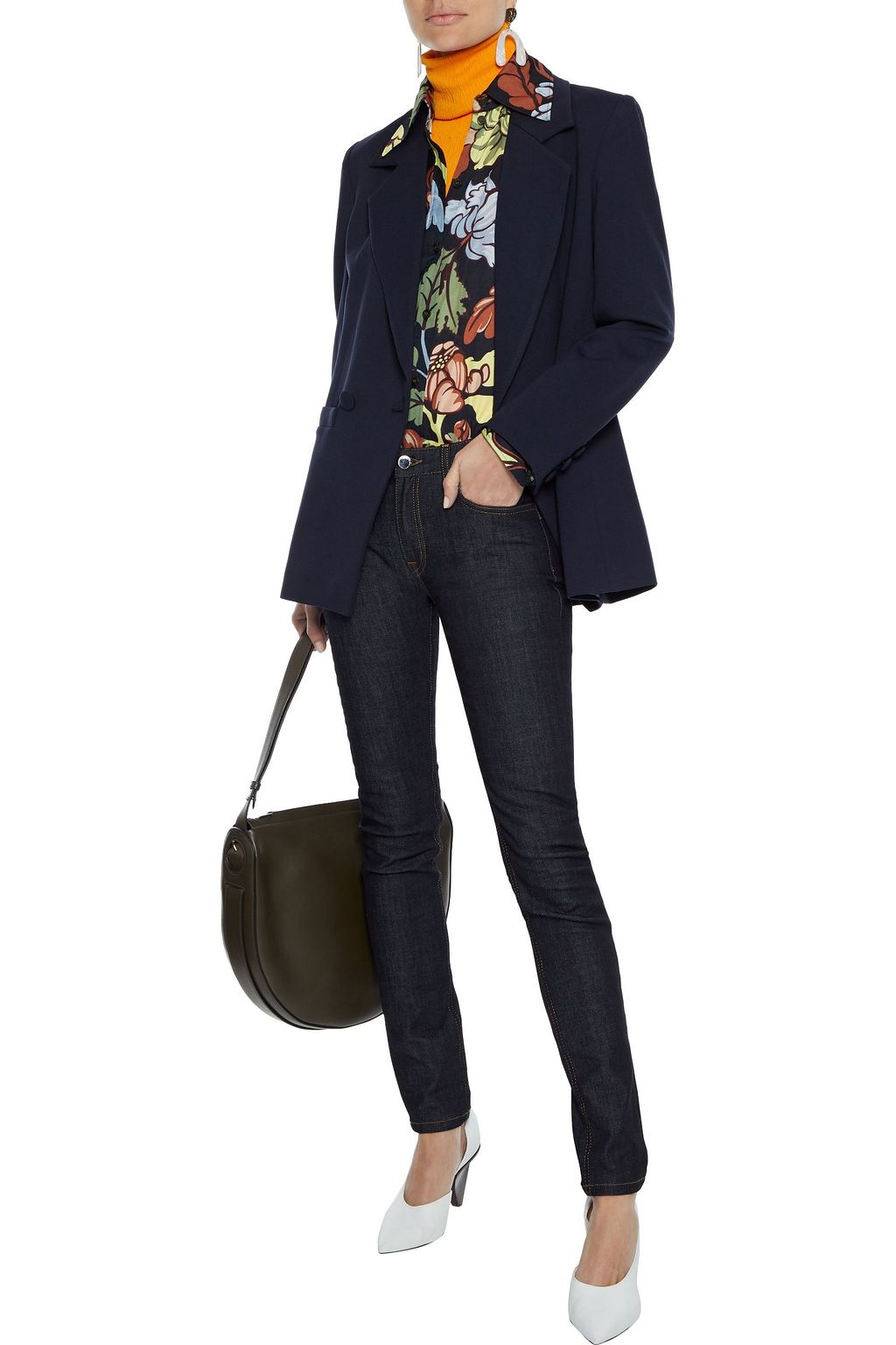 VICTORIA, VICTORIA BECKHAM Low-rise skinny jeans