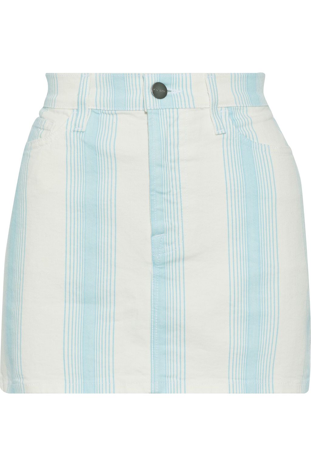 denim skirt with stripe