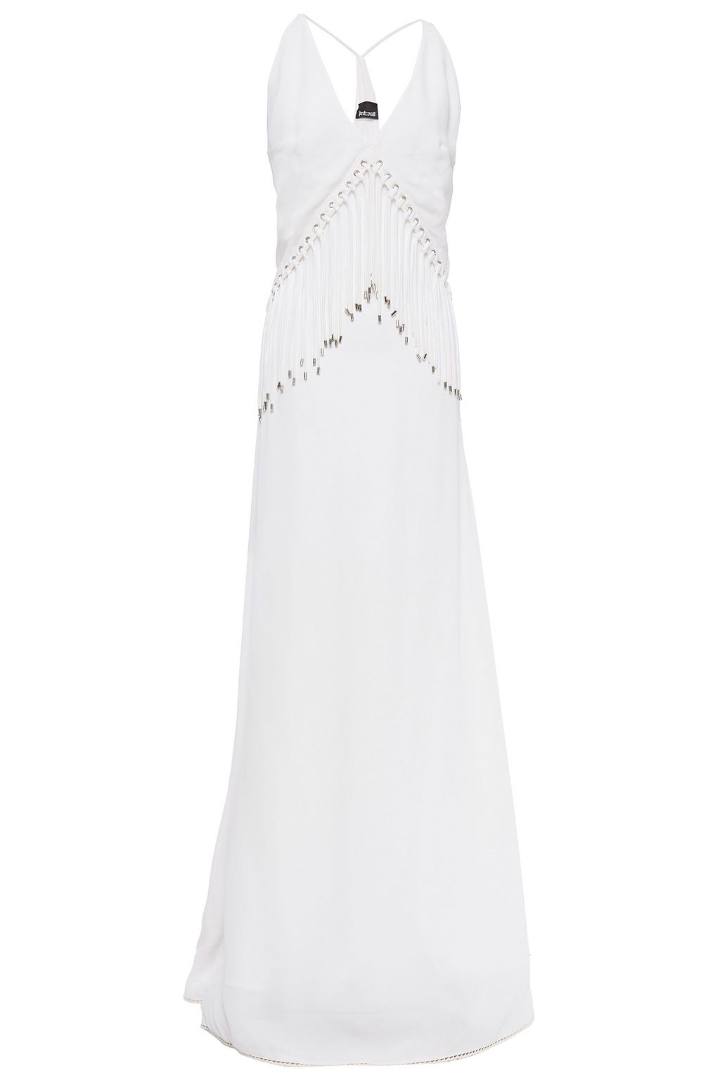 white embellished gown