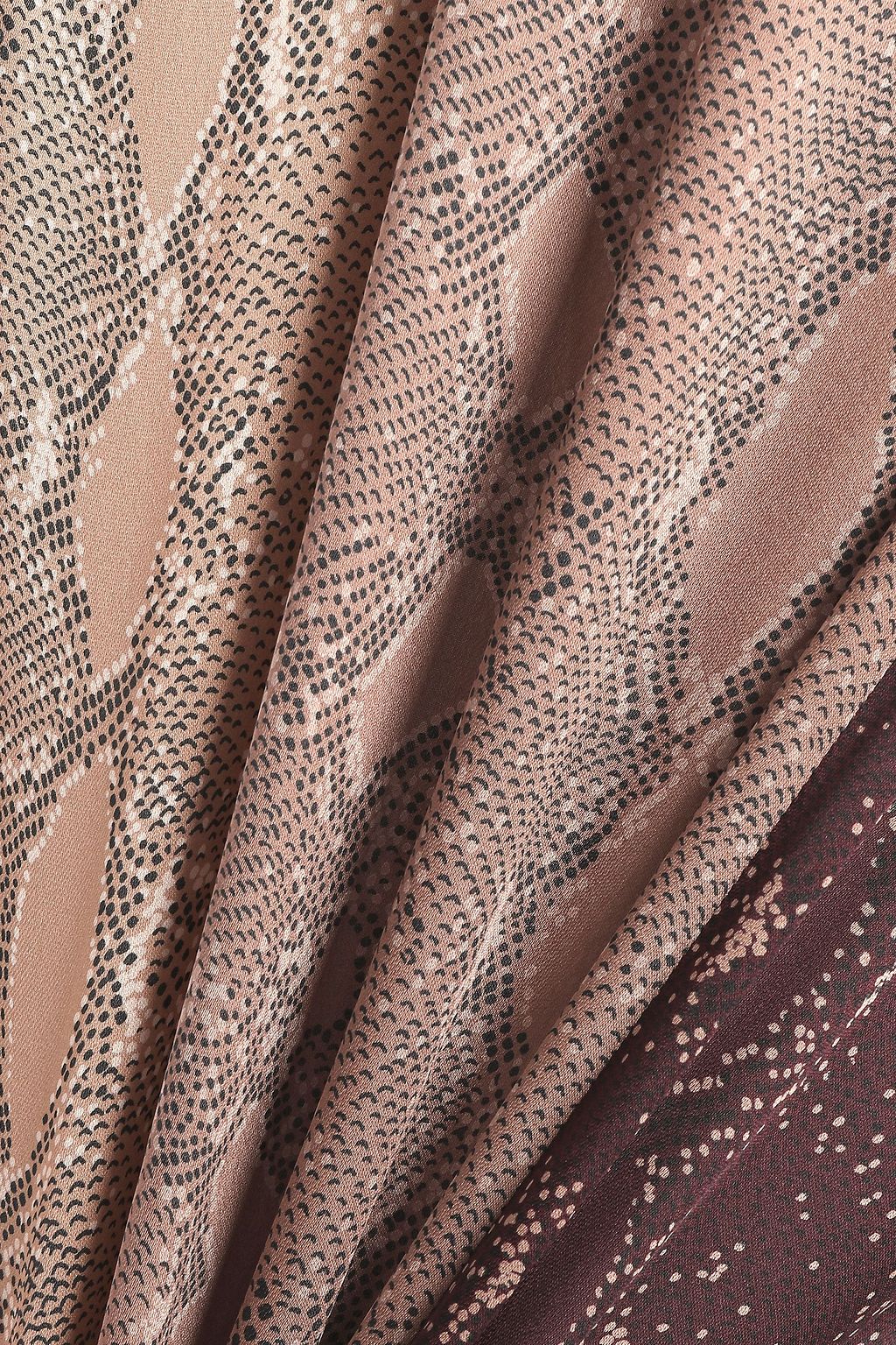 EQUIPMENT Snake-print crepe de chine shirt